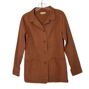 Tradlands Beverly Chore Jacket in Clay‎ Cotton Utility Coat - XSmall